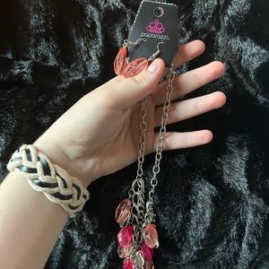 paparazzi earring and necklace set